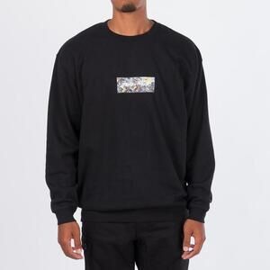Jackson Pollock Studio Small Sync Logo Crew Neck Pullover Black Long Sleeves